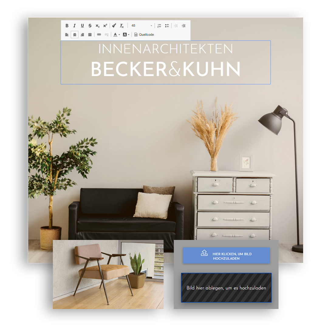 Werbeagentur Webdesign Webseiten Baukasten Ulm Laupheim Illertissen Memmingen Biberach - Webseite selber machen